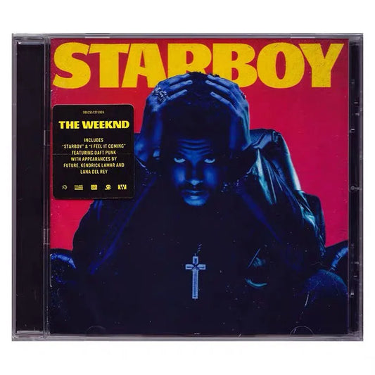 The Weeknd Music CD Starboy Album CD Cosplay Compact Disc Walkman Car Play Songs Soundtracks Box Collection Prop Gifts